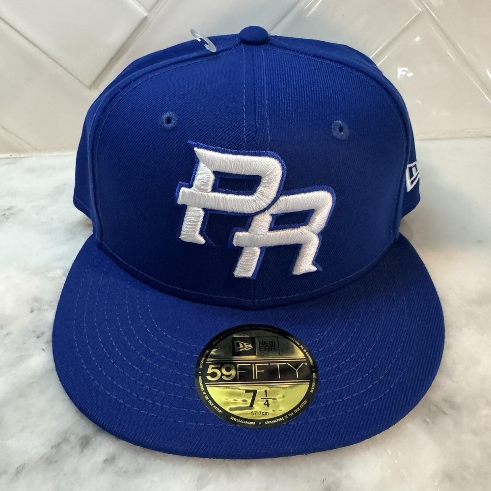 Puerto Rico World Baseball Classic New Era 59FIFTY Blue Fitted Cap Hat 7 1/4
